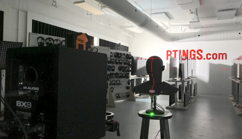 A picture of our reference PRTF setup with the studio monitor visible.