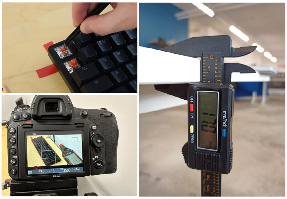 The tools we use to create our reviews include high-speed cameras, microphones, electronic calipers, and other precision instruments to ensure accurate, repeatable measurements.