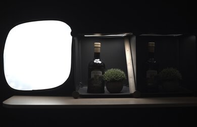Image of test scene in dim lighting