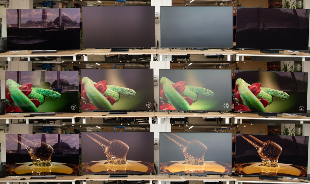 Bright room reflection handling on 12 TVs