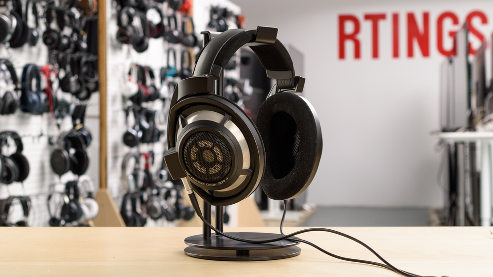 The Sennheiser HD 800 S's open-back design helps create a wide and immersive-feeling soundstage.