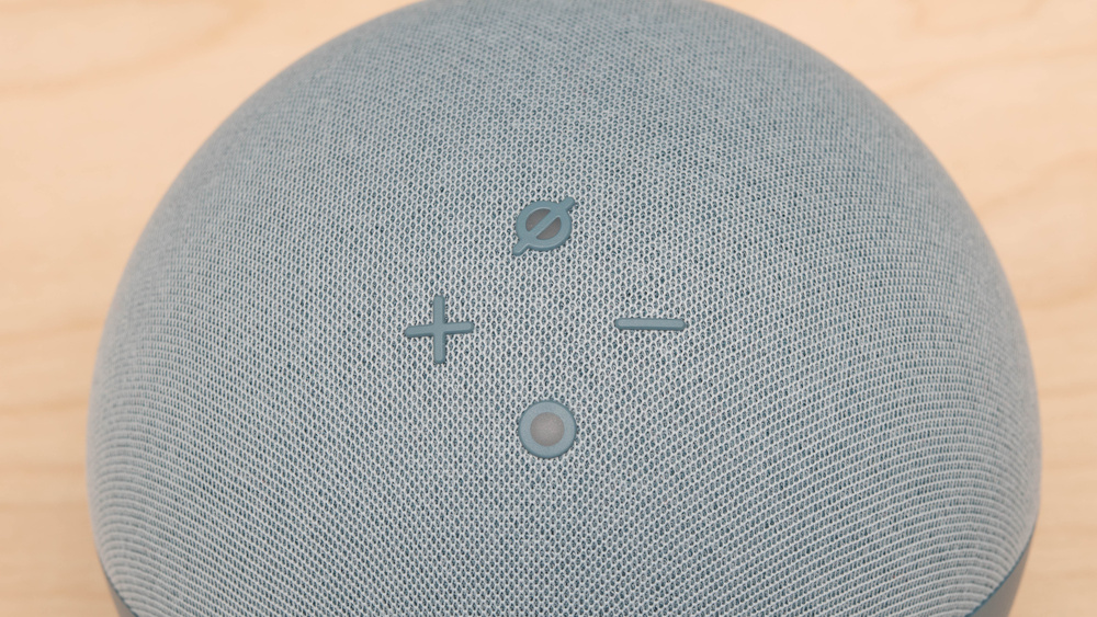 The Amazon Echo Gen 4 has a dedicated button to activate the Alexa voice assistant.