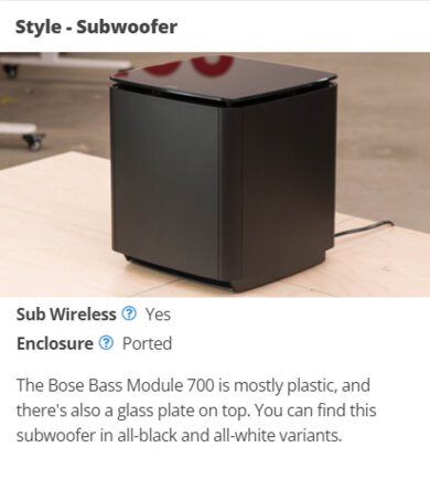 Style - Subwoofer box