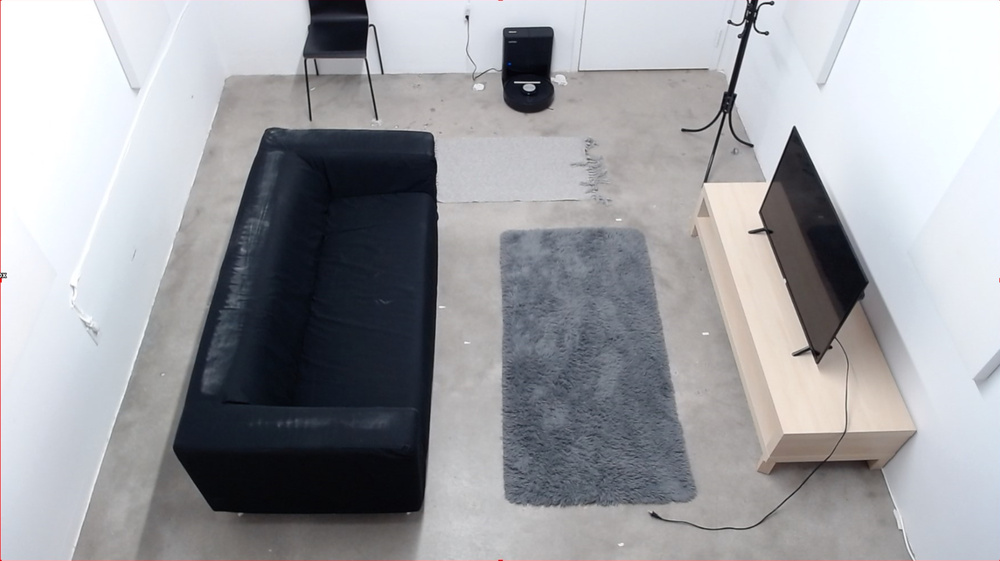 The room setup used for the Maneuverability from Test Bench 0.8.