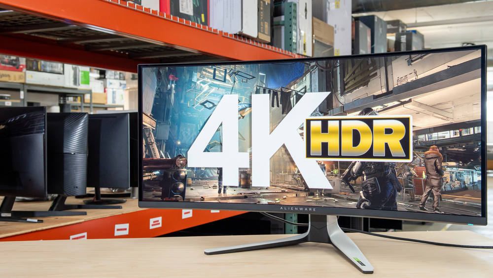 A monitor with VESA DisplayHDR certification.