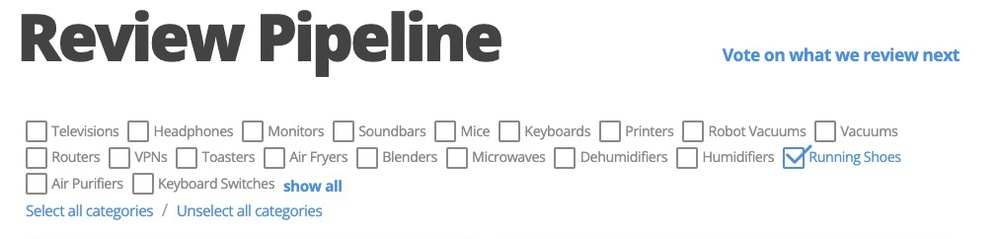 A screenshot of the Review Pipeline page.