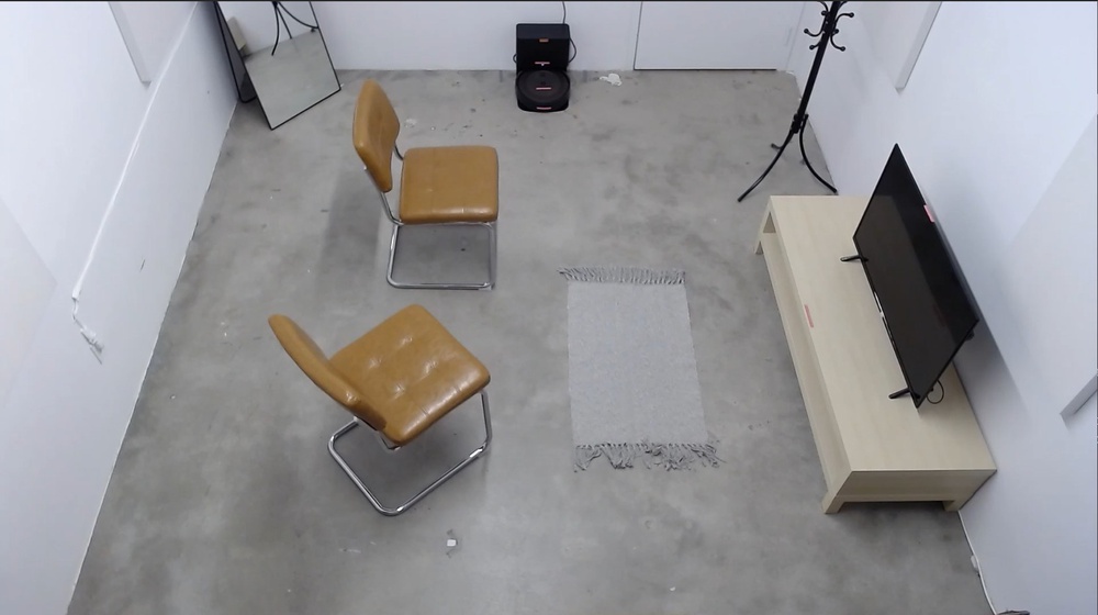 The current room setup used to assess Obstacle Adaptability Performance.