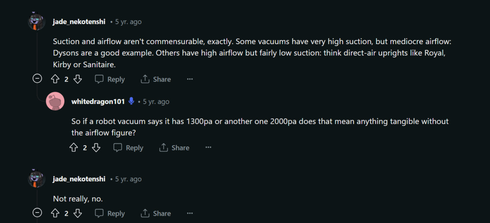 Reddit post about the importance of airflow