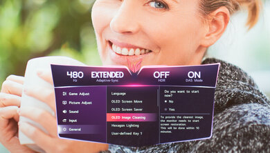LG 27GX790A-B oled care settings