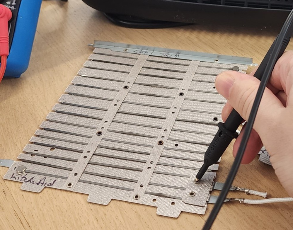 A heating element from a slot toaster.