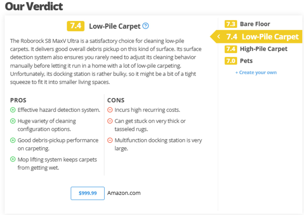 Our Verdict Section for Test Bench 0.8.
