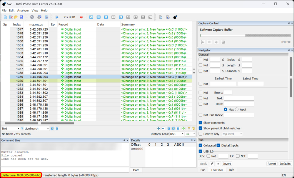 Switch release latency as measured by the USB analyser used for our keyboard reviews. Other sample measured at 5.8 ms.