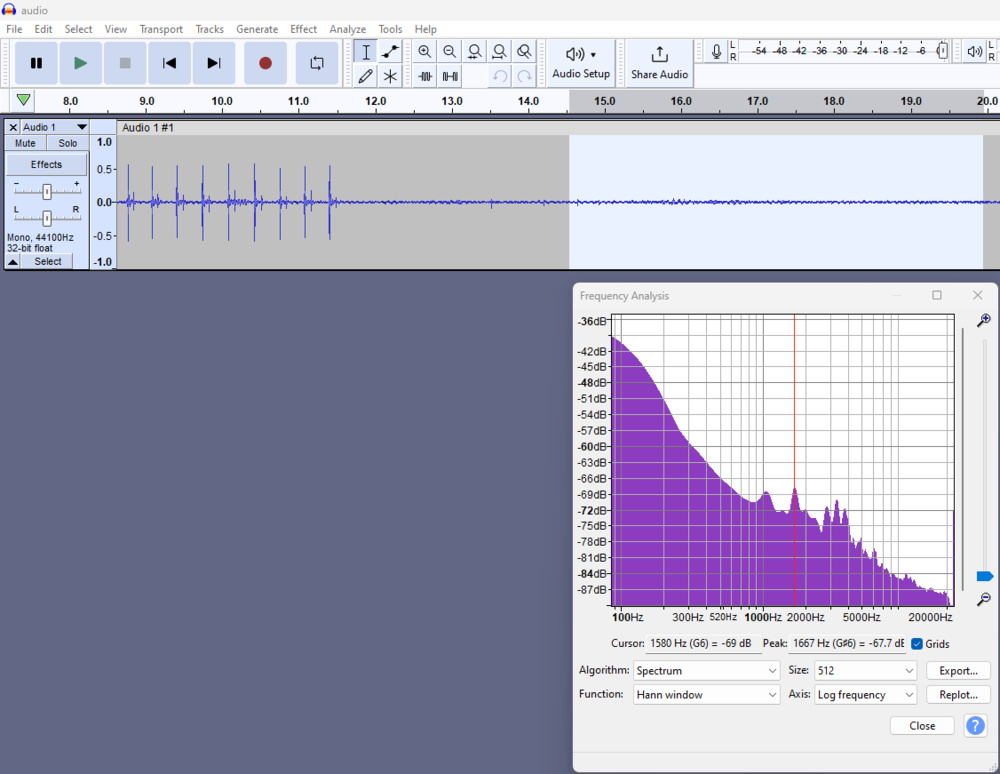 Switch noise analysis of the NuPhy Polaris switch.