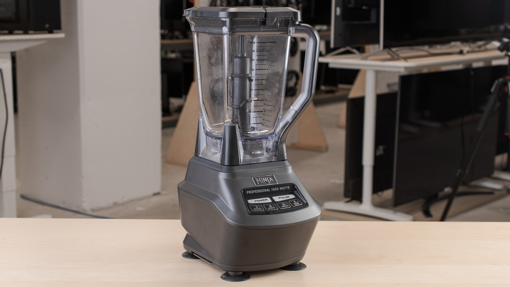 Most Ninja blenders, like the Ninja Mega Kitchen System, don't have vented lids and aren't meant for hot blending.