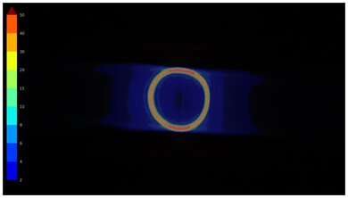 A screenshot of the Sony BRAVIA 9 QLED Total Reflection ring light picture.