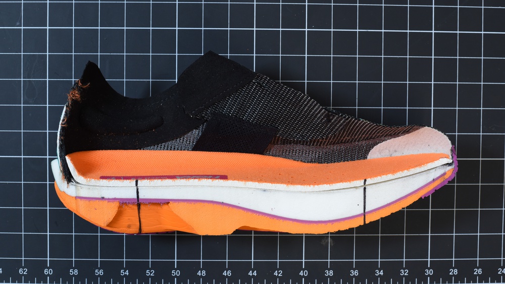 A cross-section of the HOKA Mach X 2 showing its dual-foam midsole.