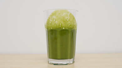 The NutriBullet Blender Combo makes a nearly perfectly smooth puree with fibrous ingredients.