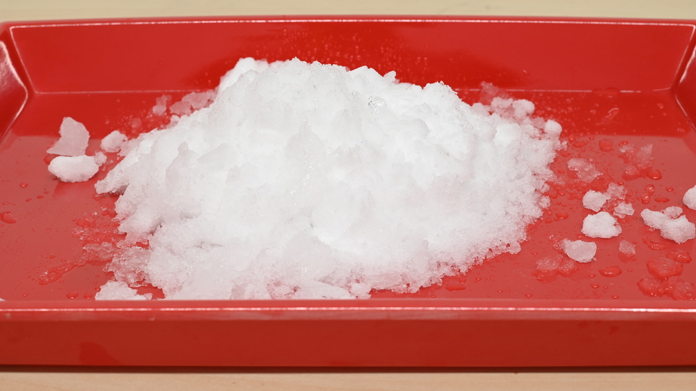 The Vitamix Ascent X5's crushed ice results