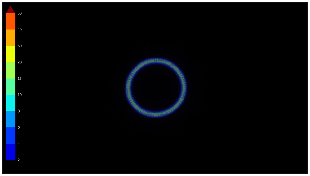 Contained reflections with mild intensity on the Sony A95L OLED.