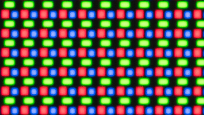 Dell Alienware AW2725DF triangular RGB subpixel layout