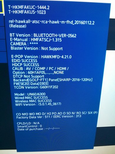 60 inch panel code