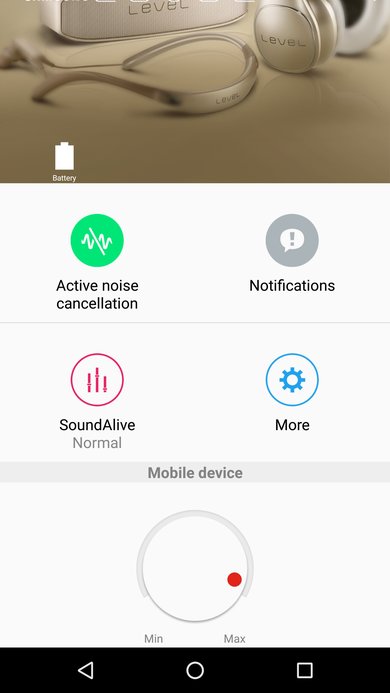 Samsung Level Over ANC